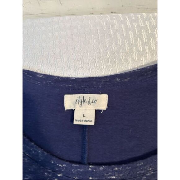 Style & Co. knit dress large blue - Picture 5 of 8